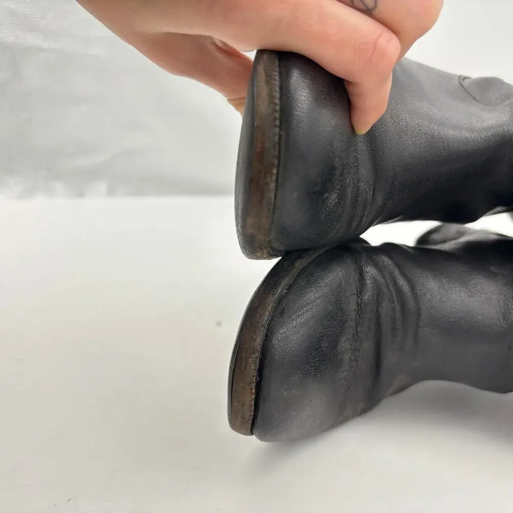 Vintage Maison Martin Margiela Riding Boots Women's 37.5 US 7.5 Black